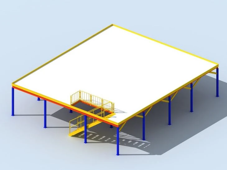 Espace haute utilisation Structure acier Multi couche plate-forme